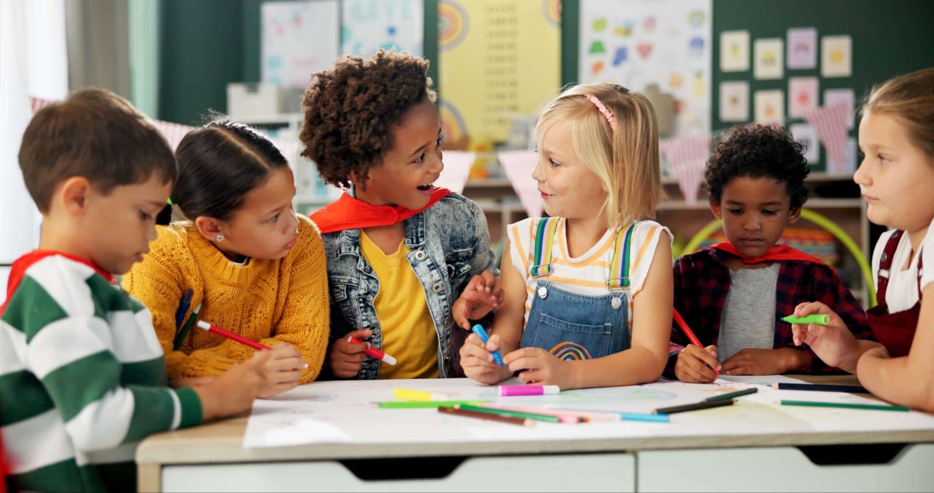 Children playing together at Morgan’s Early Learning Centers
